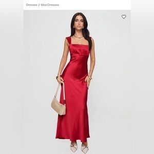 Princess Polly | Dresses | Esmira Halter Maxi Dress Brown Stripe | Poshmark